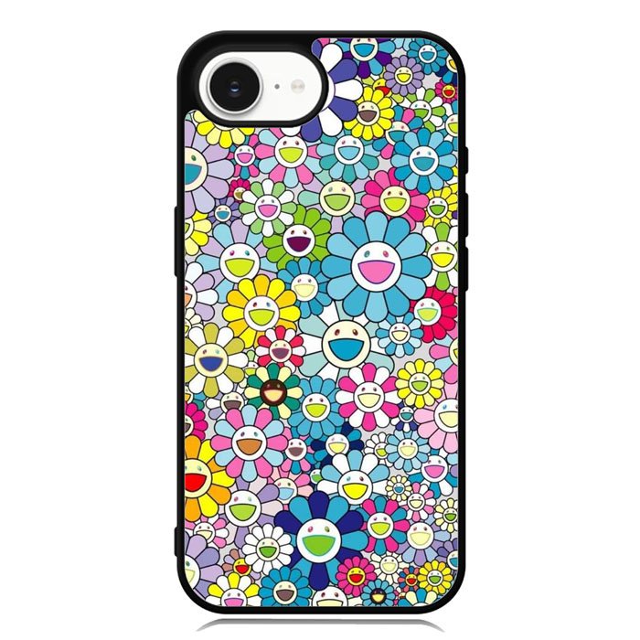 Takashi Murakami Flower iPhone 16e Case