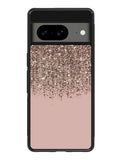 Pink Rose Gold Bronze Glitter Google Pixel 8a Case