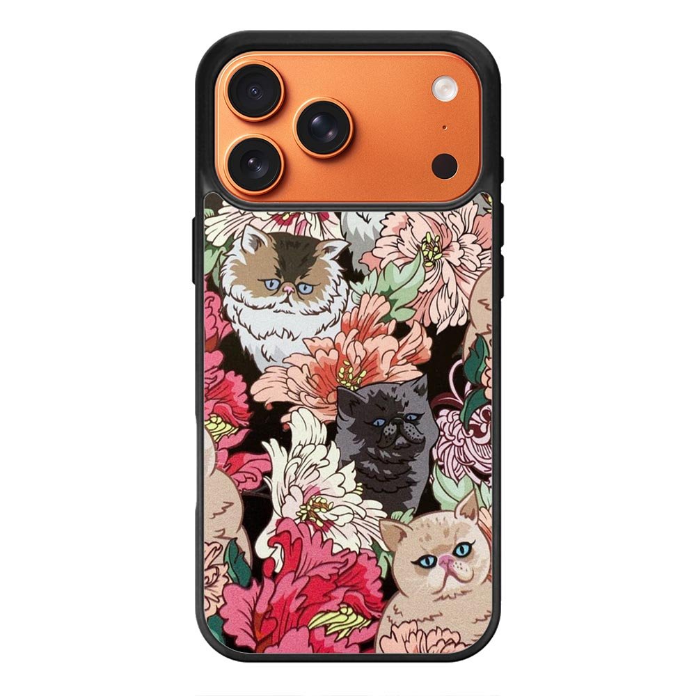 cat flower iPhone 17 Pro Case FE0138