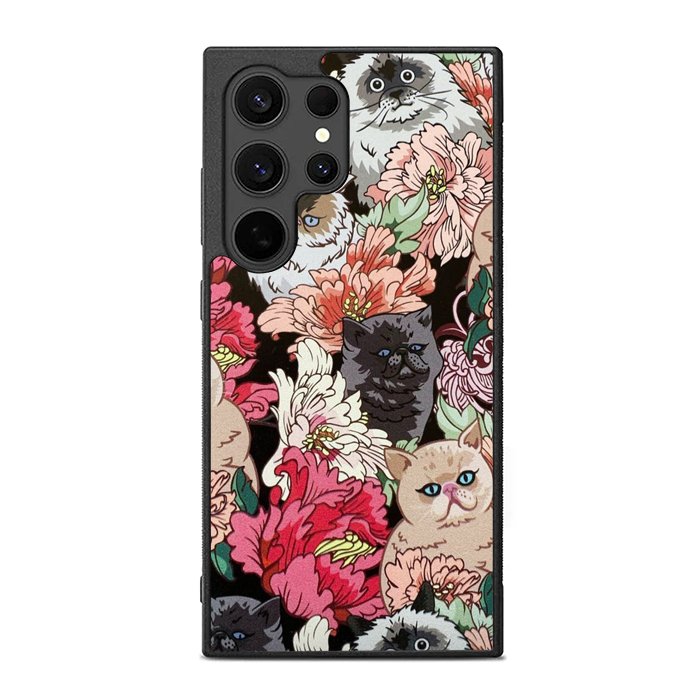 cat flower FE0041 Samsung Galaxy S25 Ultra Case
