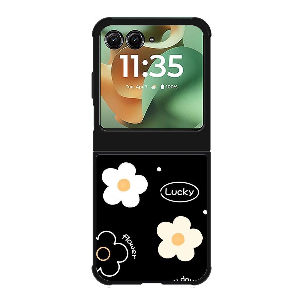 Flower black white Motorola Moto RAZR 2025 Case FE0262
