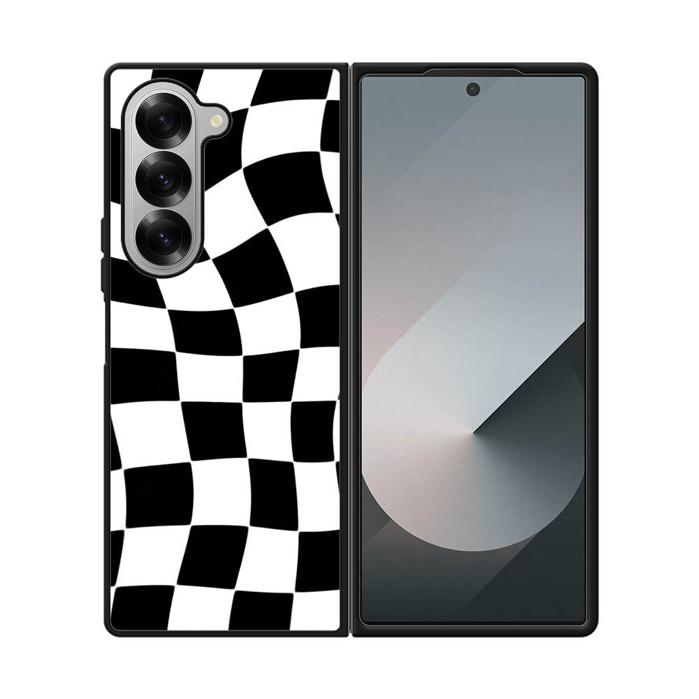 Retangel black white FE0065 Samsung Galaxy Fold 7 5G Case