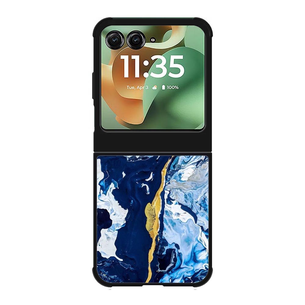 Blue glitch Motorola Moto RAZR 2025 Case FE0109