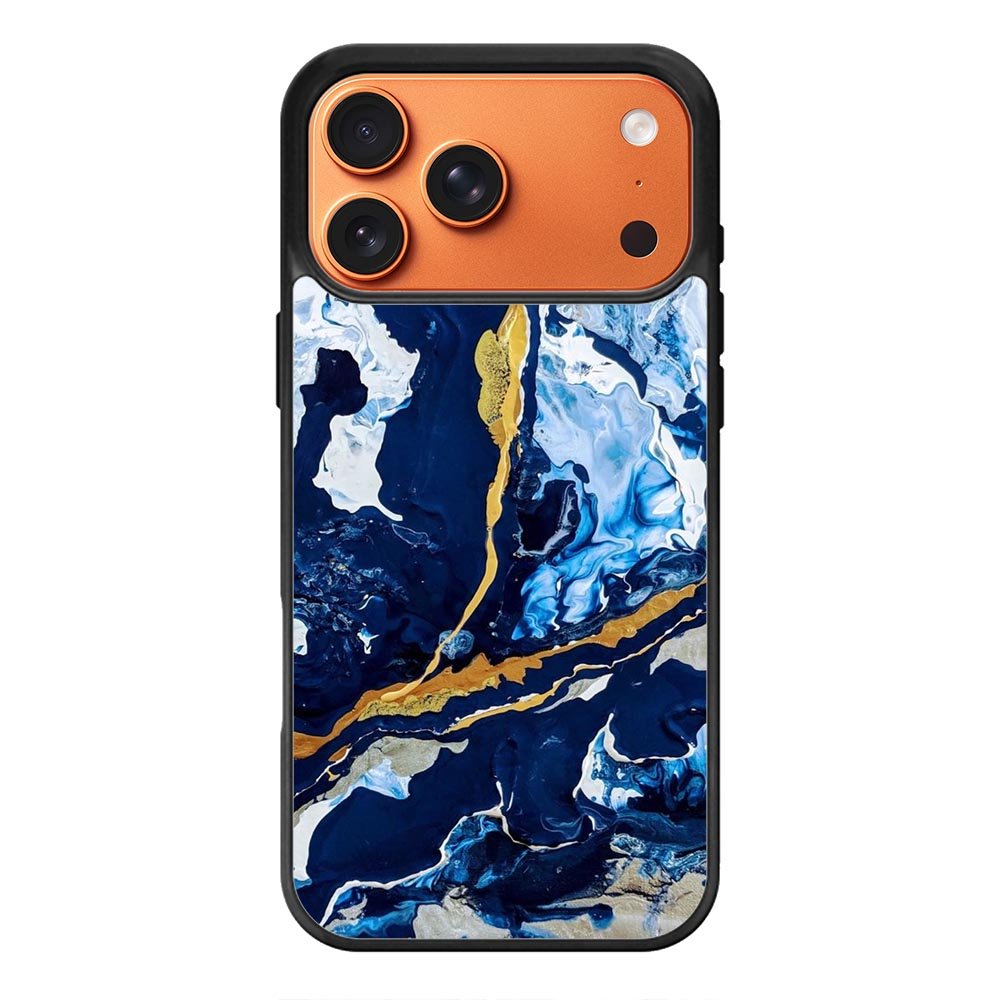 Blue glitch iPhone 17 Pro Case FE0109