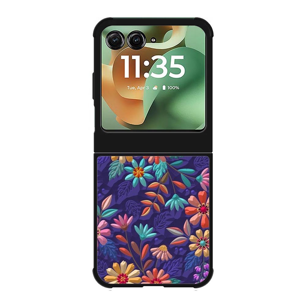 Flower violet 3D Motorola Moto RAZR 2025 Case FE0282