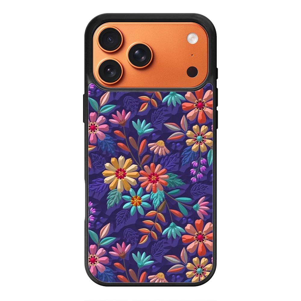 Flower violet 3D iPhone 17 Pro Max Case FE0282