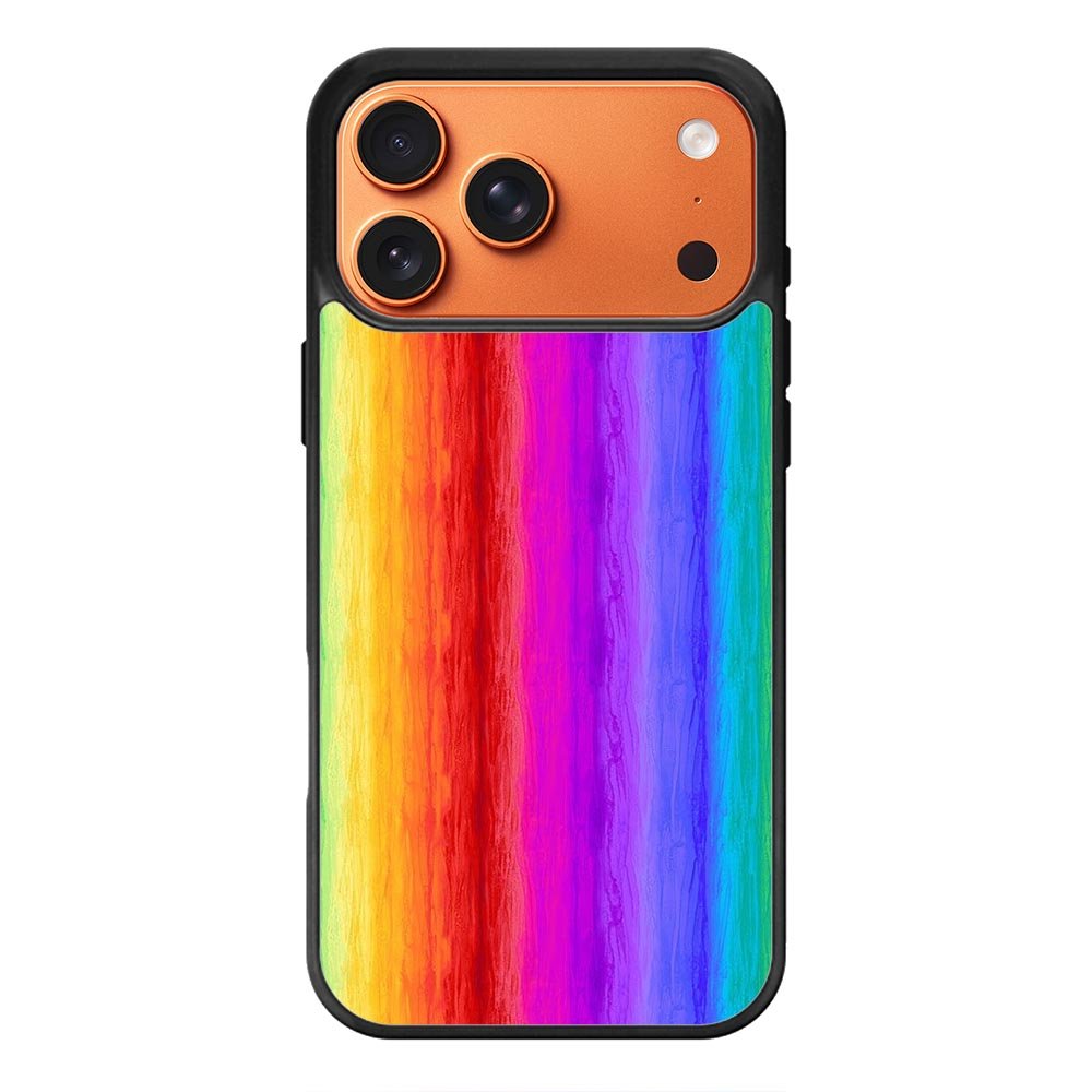 rainbow wood iPhone 17 Pro Case FE0530