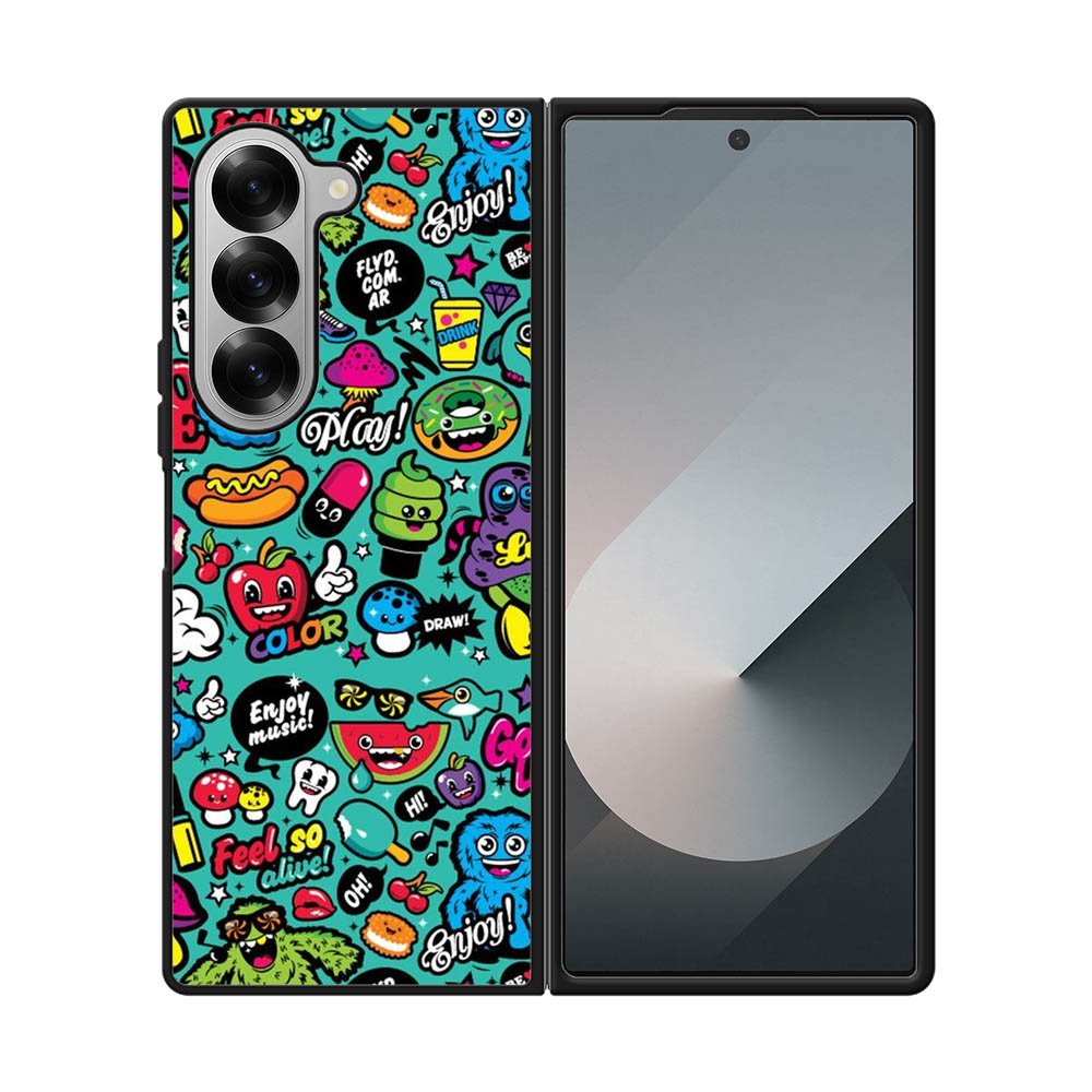 Enjoy music doodle FE0097 Samsung Galaxy Fold 7 5G Case