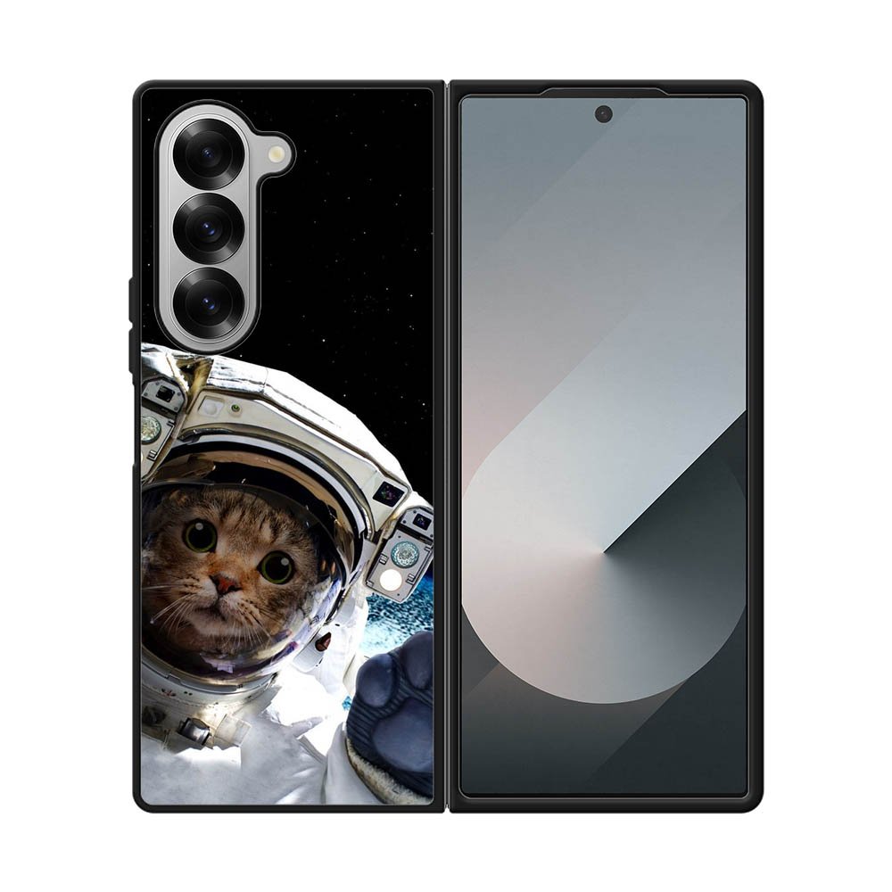 Cat astronaut FE0107 Samsung Galaxy Fold 7 5G Case