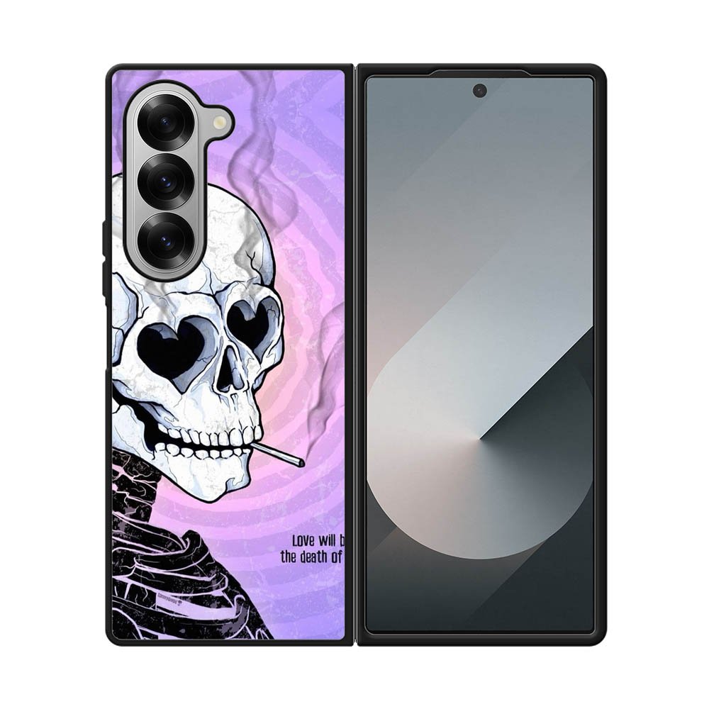 A skull falls in love FE0114 Samsung Galaxy Fold 7 5G Case