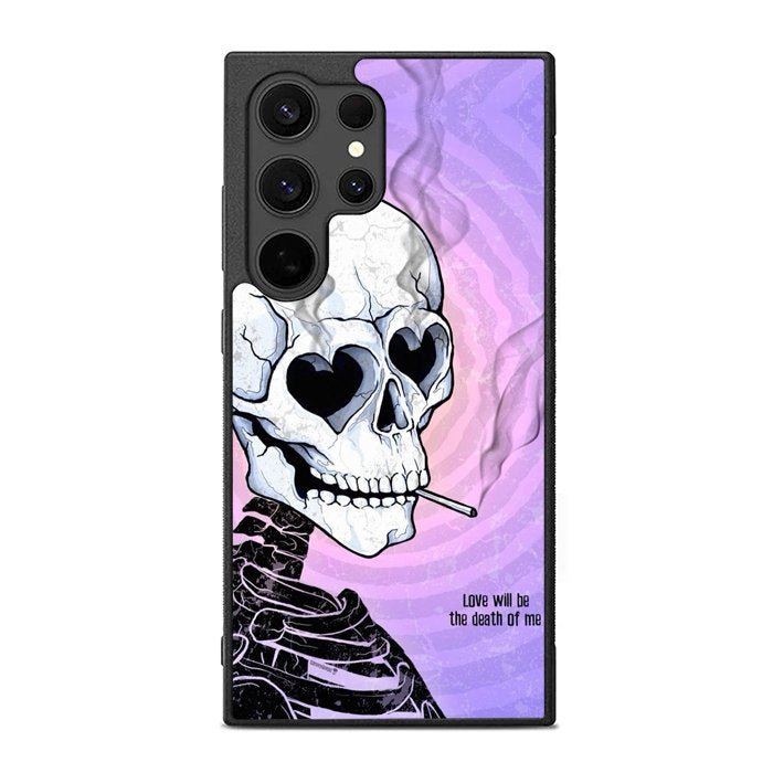 A skull falls in love FE0114 Samsung Galaxy S25 Ultra Case