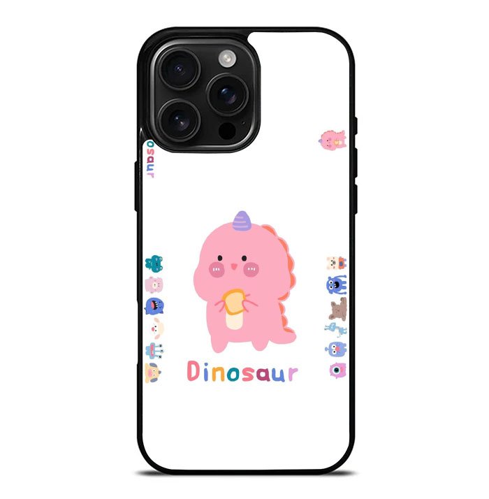 Dinosaur pink iPhone 16 Pro Max Case FE0206