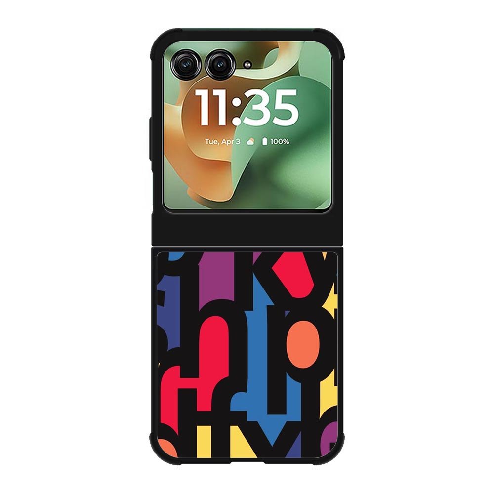 alpabet pattern Motorola Moto RAZR 2025 Case FE0027