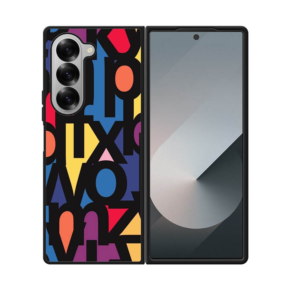 alpabet pattern Samsung Galaxy Z Fold 7 5G Case FE0027