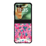 Cute Pink Floral Owl Motorola Moto RAZR 2025 Case FE0195