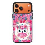 Cute Pink Floral Owl iPhone 17 Pro Case FE0195