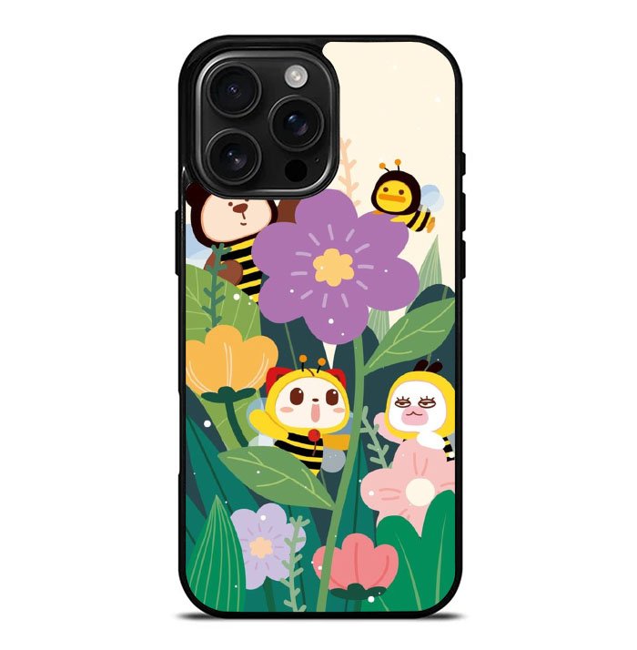 Bee animals flower iPhone 16 Pro Max Case FE0094