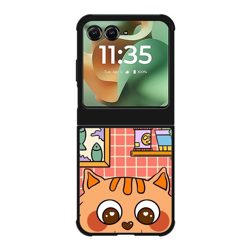 cat eat fish Motorola Moto RAZR 2025 Case FE0137