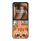 cat eat fish Motorola Moto RAZR Plus 2025 Case FE0137