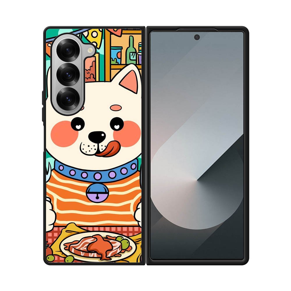dogs eat meat Samsung Galaxy Z Fold 7 5G Case FE0211