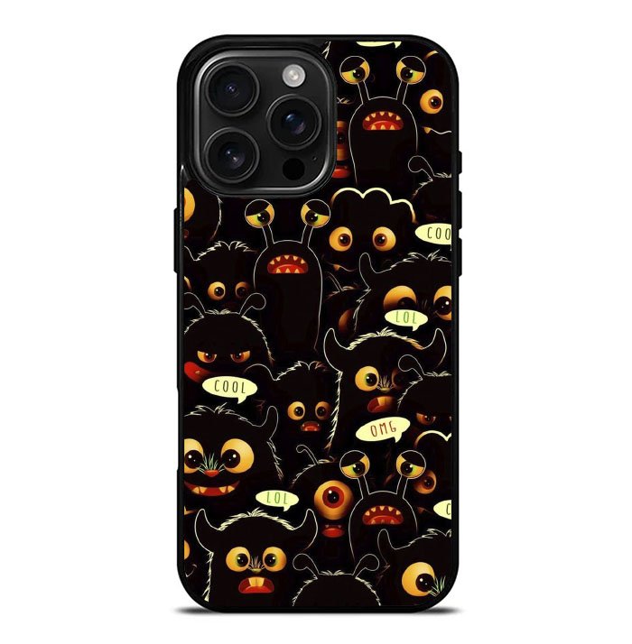 Doodle art monster iPhone 16 Pro Max Case FE0219