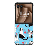 Cats pattern love Motorola Moto RAZR Plus 2025 Case FE0149