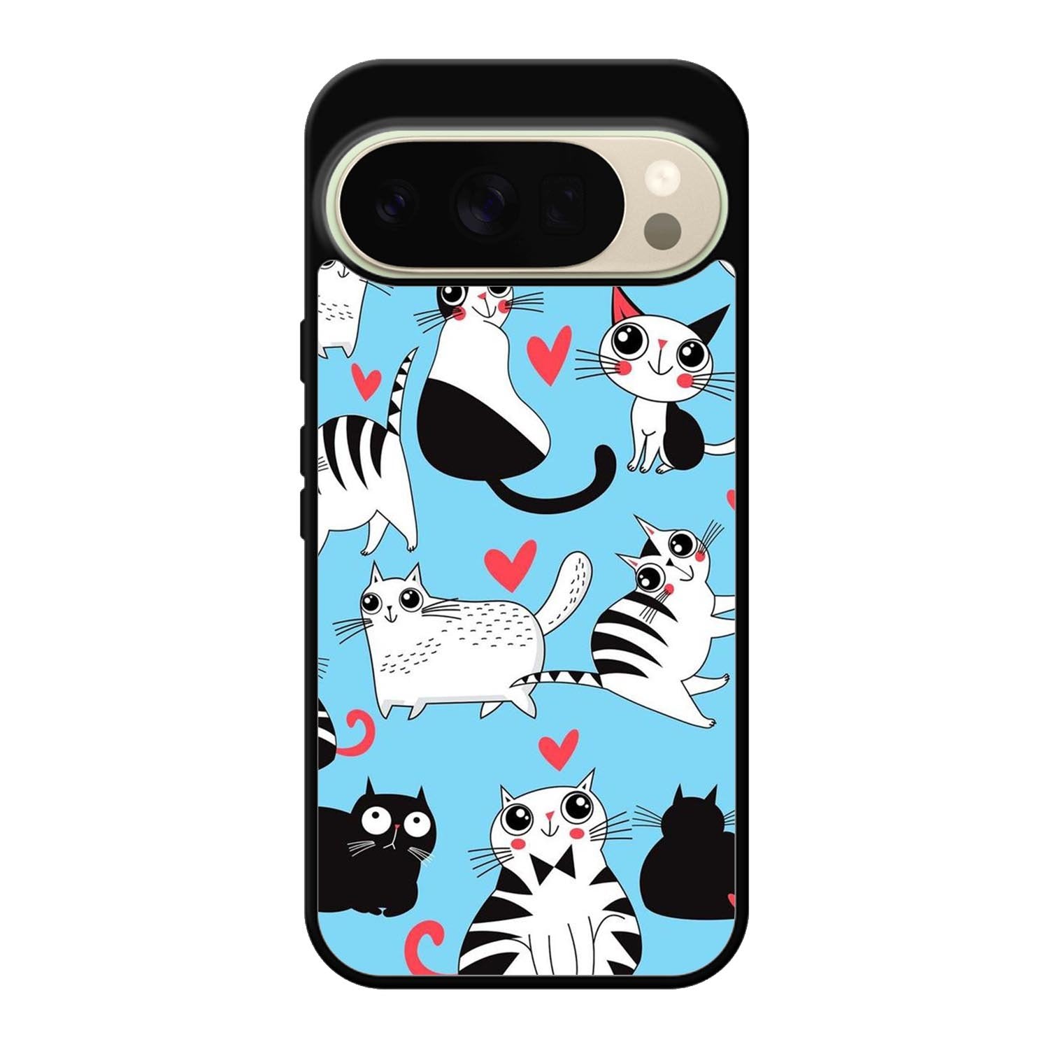 Cats pattern love Google Pixel 10 Pro Case FE0149