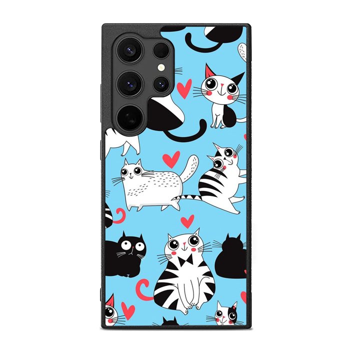 Cats pattern love FE0161 Samsung Galaxy S25 Ultra Case