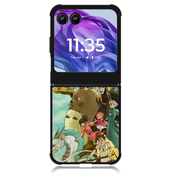 studio ghibli characters Motorola Moto Razr 2024 , Moto Razr 50 Case