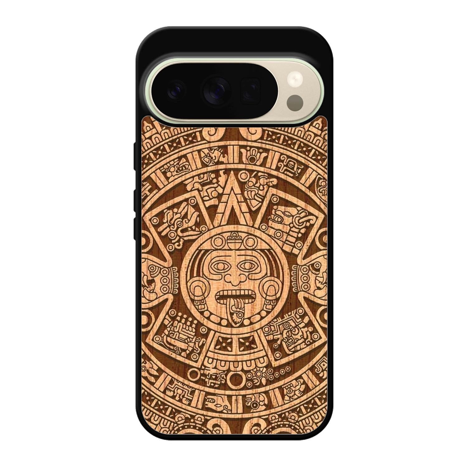 Stylized Aztec Calendar Wood Google Pixel 10 Pro XL Case FE0601