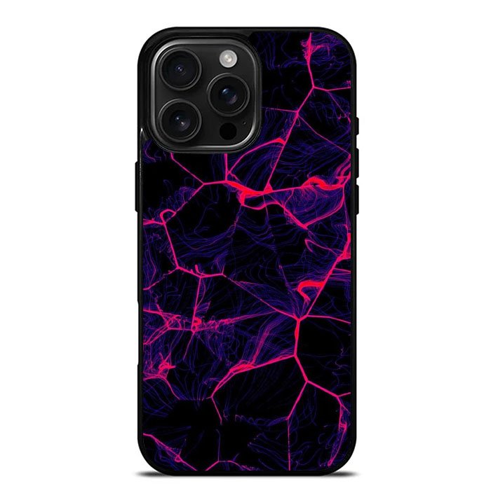 Texture black pink iPhone 16 Pro Max Case FE0611