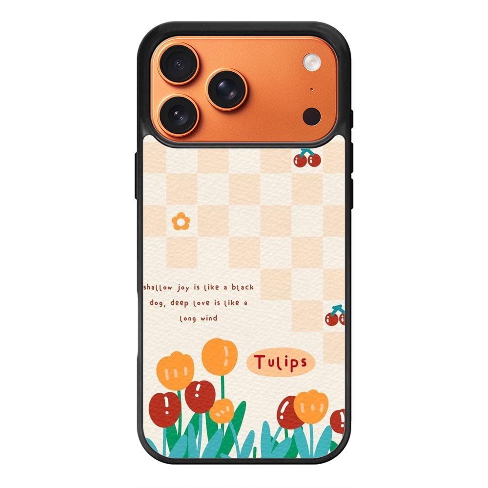 Tulips quotes iPhone 17 Pro Max Case FE0634