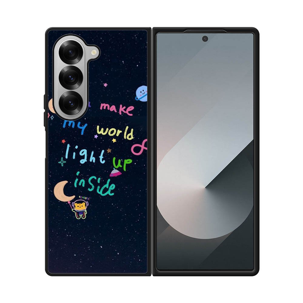 you make my world FE0022 Samsung Galaxy Fold 7 5G Case