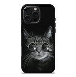Cat art black iPhone 16 Pro Max Case FE0131