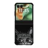 Cat art black Motorola Moto RAZR 2025 Case FE0131