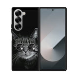 Cat art black FE0034 Samsung Galaxy Fold 7 5G Case