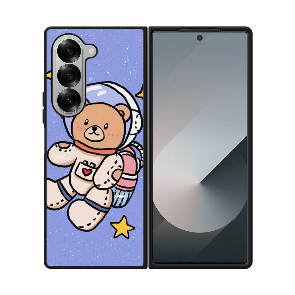 Bear astronot FE0037 Samsung Galaxy Fold 7 5G Case