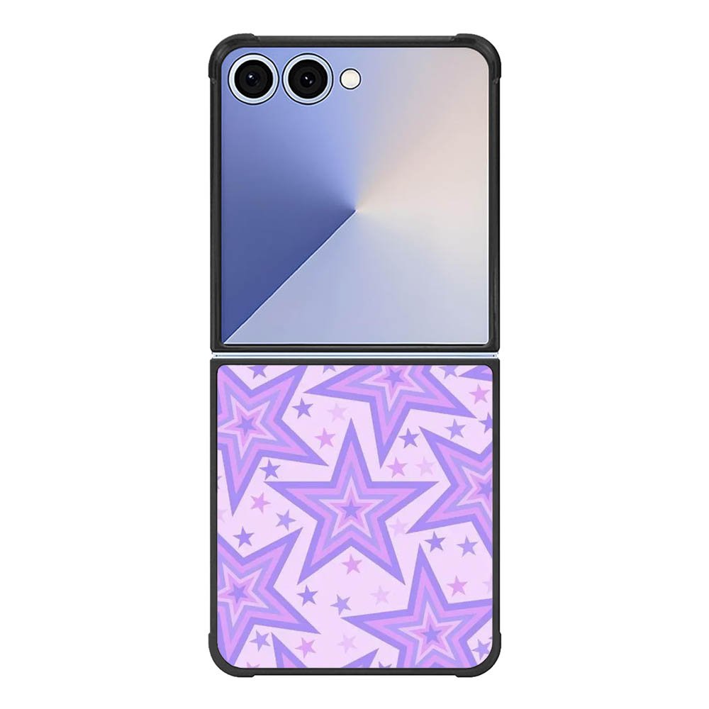 Star pattern violet FE0044 Samsung Galaxy Flip 7 5G Case