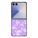 Star pattern violet FE0044 Samsung Galaxy Flip 7 5G Case