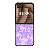 Star pattern violet Motorola Moto RAZR Plus 2025 Case FE0592