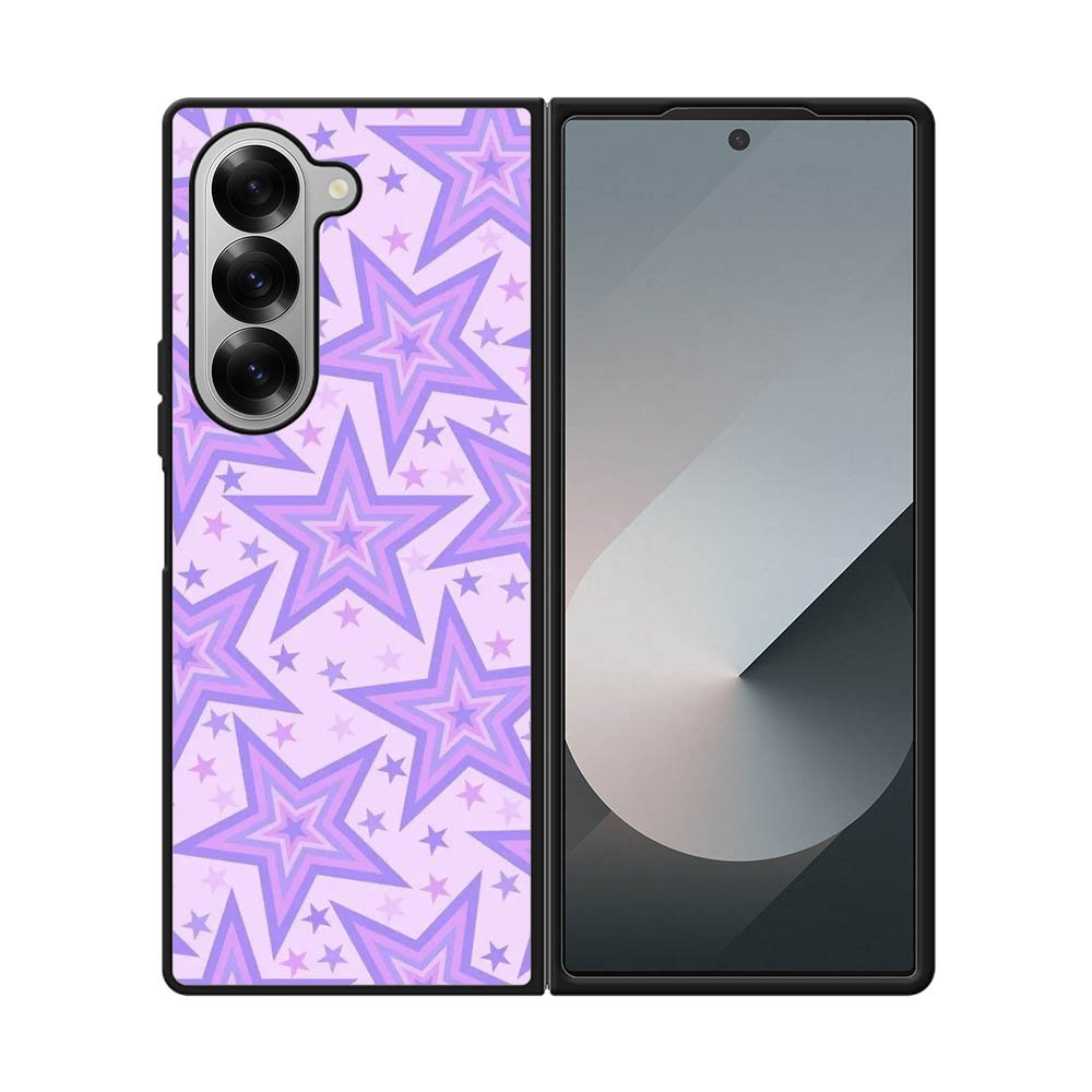Star pattern violet FE0044 Samsung Galaxy Fold 7 5G Case