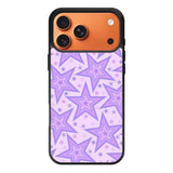 Star pattern violet iPhone 17 Pro Case FE0592