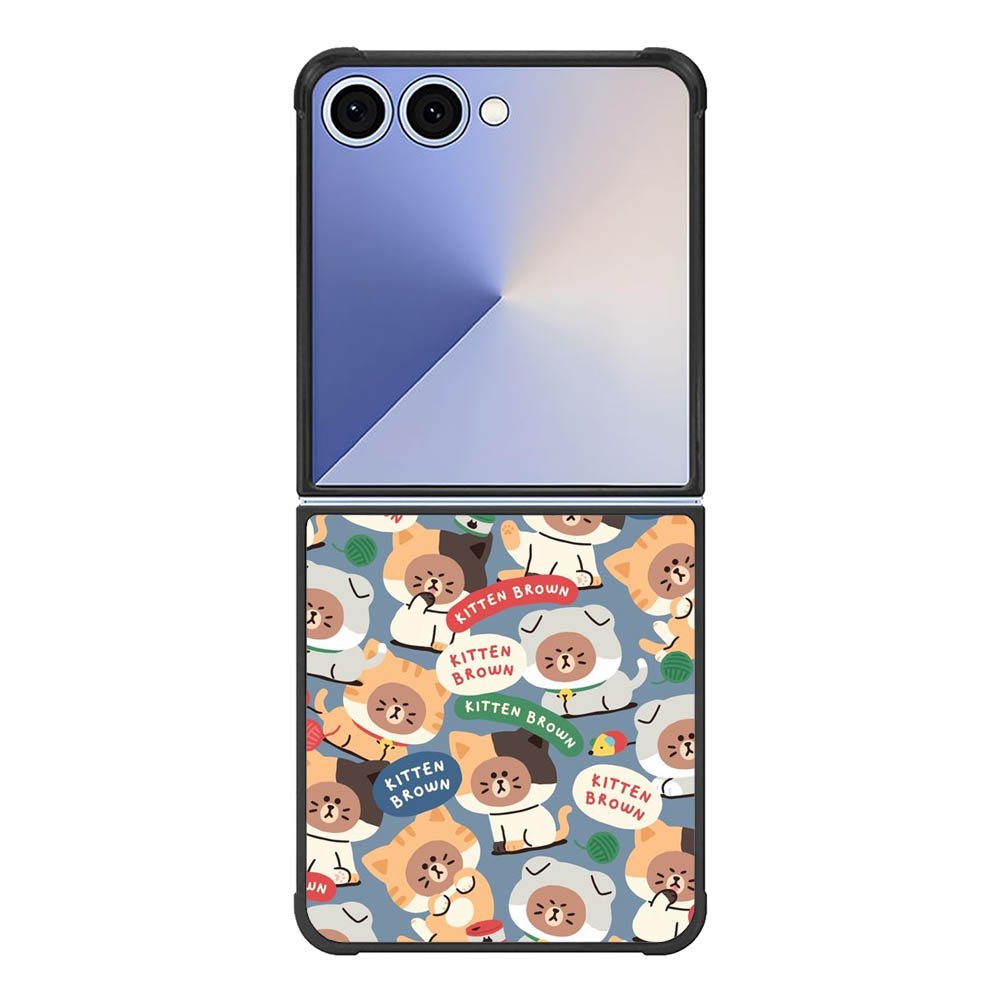 Kitten brown FE0048 Samsung Galaxy Flip 7 5G Case