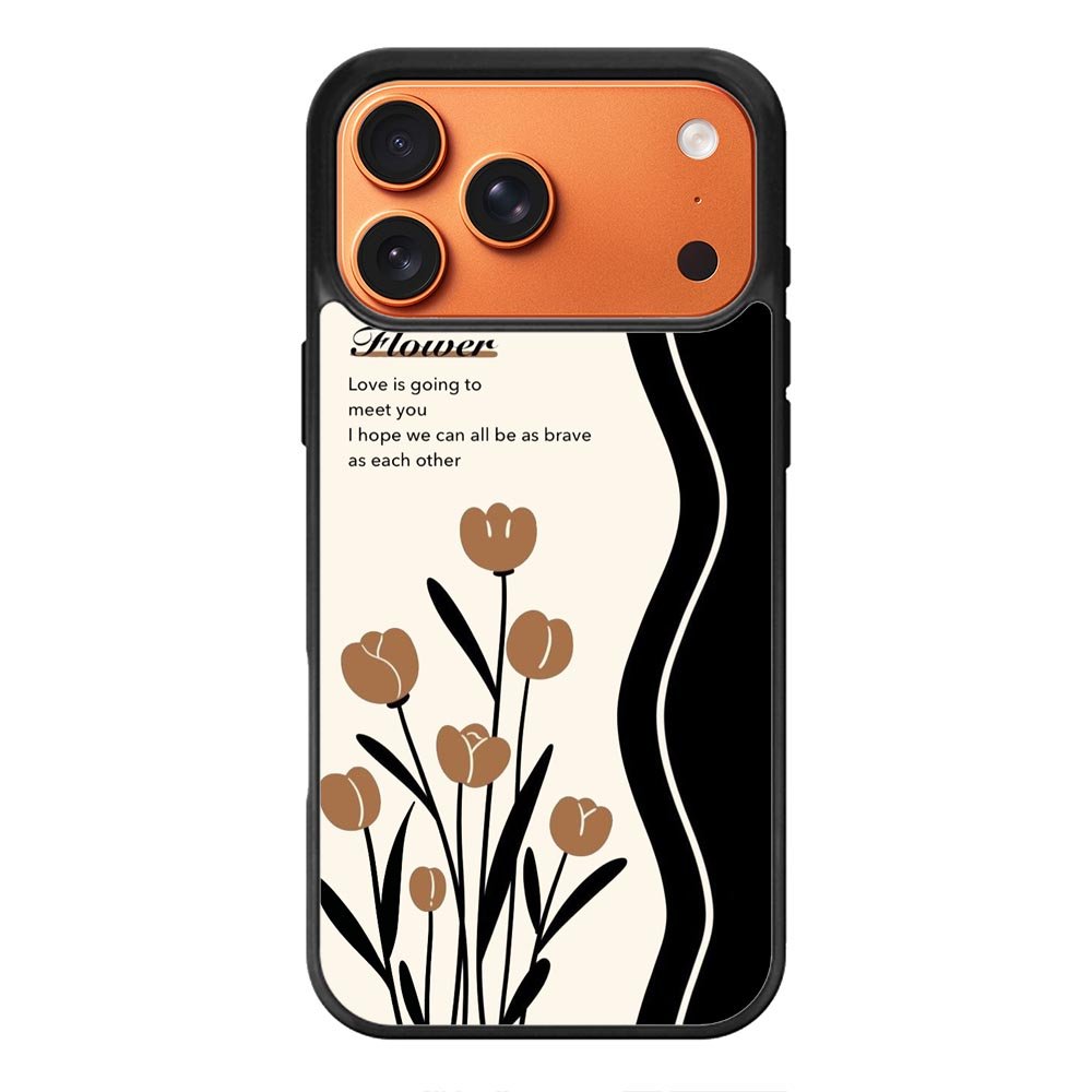 Flower quotes iPhone 17 Pro Case FE0278
