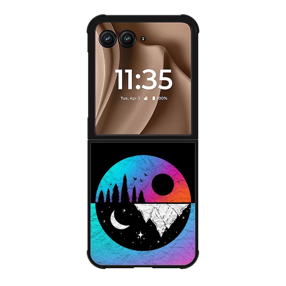 Moon and sun Motorola Moto RAZR Plus 2025 Case FE0445