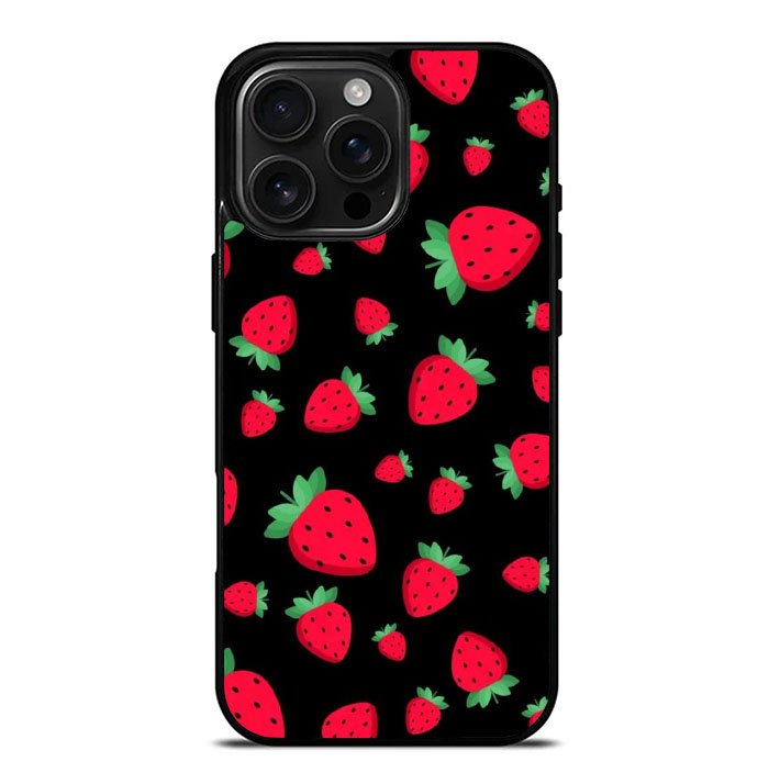strawberry pattern iPhone 16 Pro Max Case FE0597