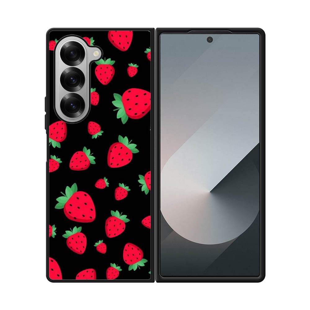 strawberry pattern Samsung Galaxy Z Fold 7 5G Case FE0597