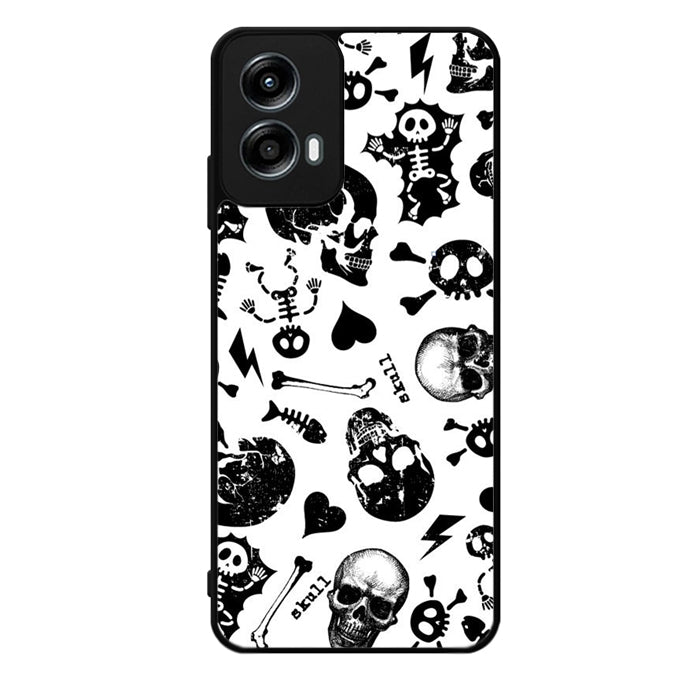 Primitive skull FLN0065 Motorola Moto G Stylus 5G 2023 , G Power 2022 , Moto Razr+ Plus , Moto Edge 2022 , Moto One 5G , Moto G 5G Case