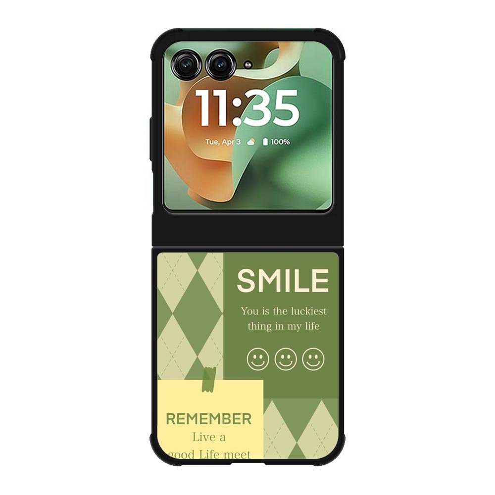 smile green Motorola Moto RAZR 2025 Case FE0572