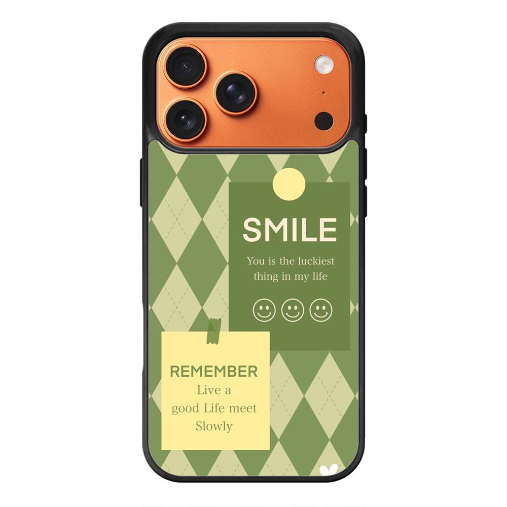 smile green iPhone 17 Pro Case FE0572
